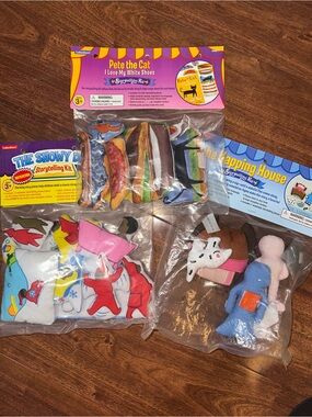 Lakeshore set of 3 story telling kits